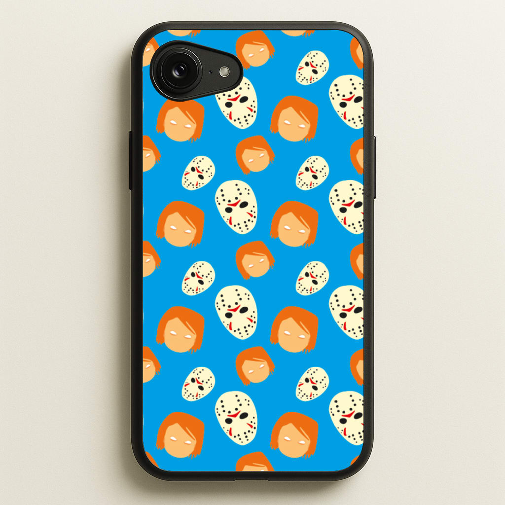 Chucky And Jason Pattern - Halloween - Halloween Phone Case for iPhone 16e