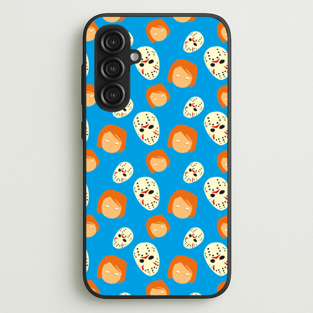 Chucky And Jason Pattern - Halloween - Halloween Phone Case for Galaxy S23FE