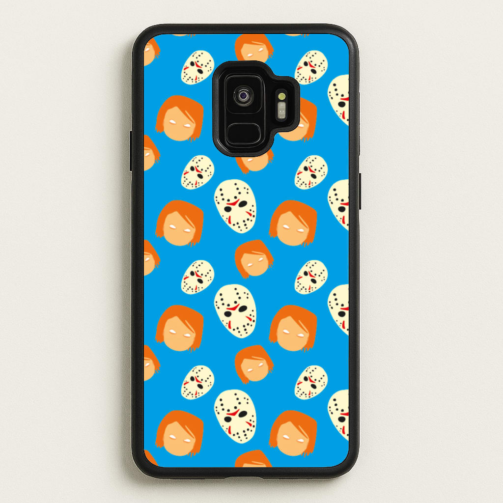 Chucky And Jason Pattern - Halloween - Halloween Phone Case for Galaxy S9