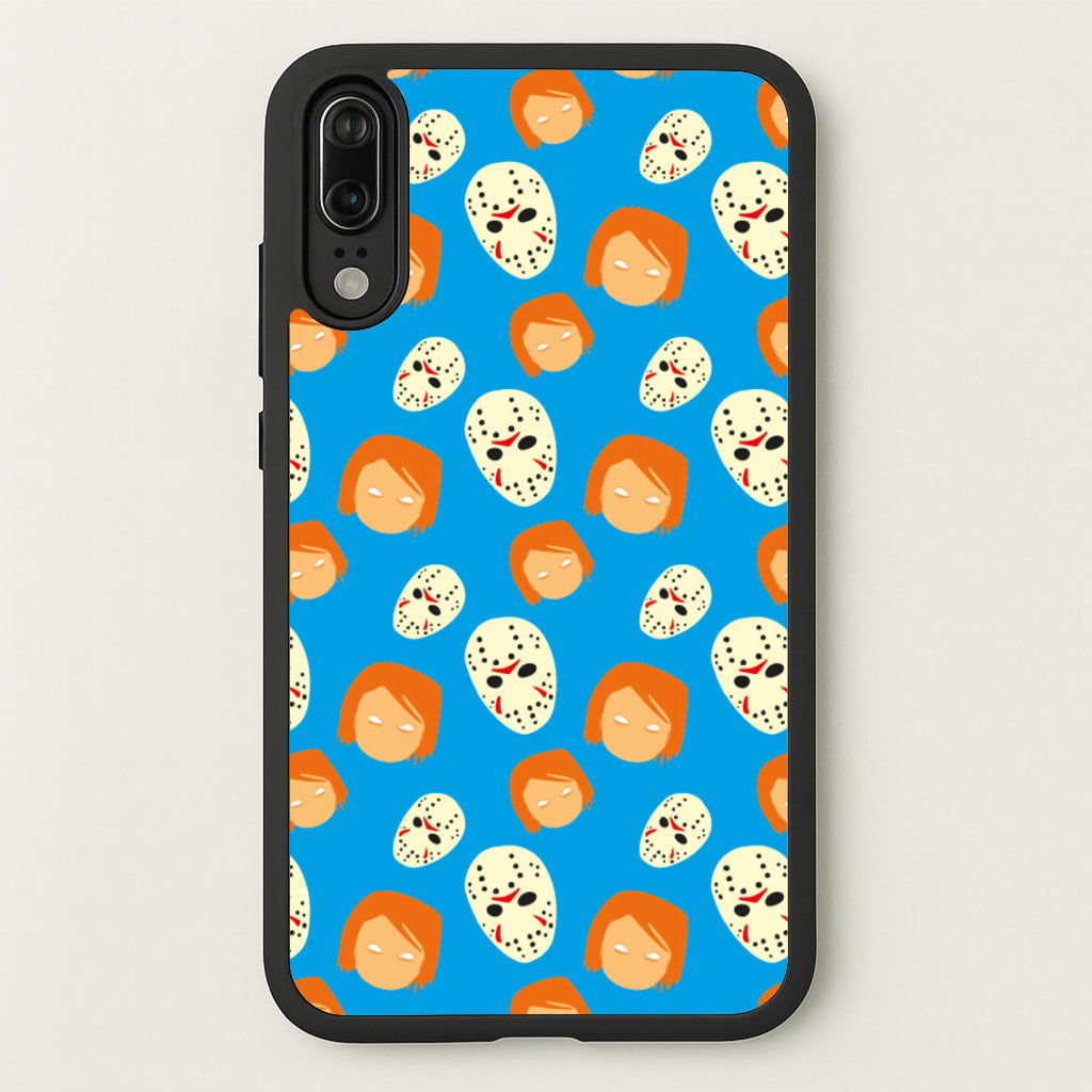 Chucky And Jason Pattern - Halloween - Halloween Phone Case for Huawei P20
