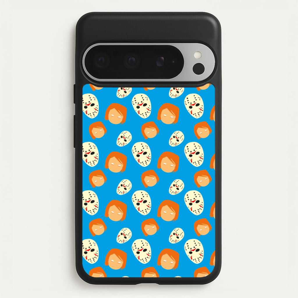 Chucky And Jason Pattern - Halloween - Halloween Phone Case for Google Pixel 9 Pro XL