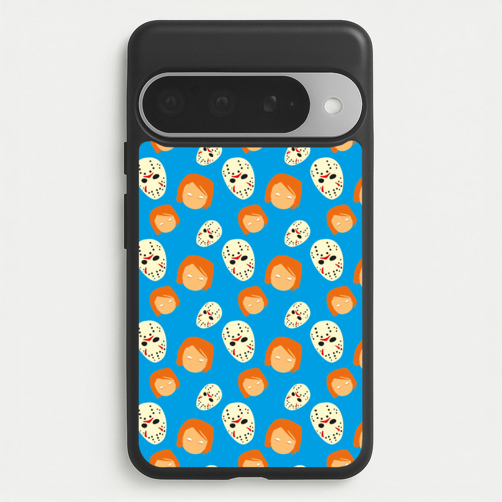 Chucky And Jason Pattern - Halloween Phone Case for Google Pixel 10 Pro XL