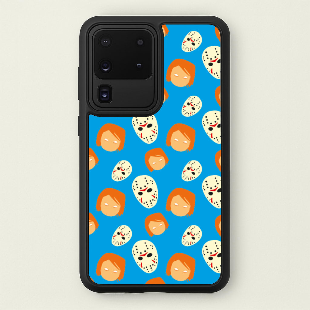 Chucky And Jason Pattern - Halloween - Halloween Phone Case for Galaxy S20 Ultra