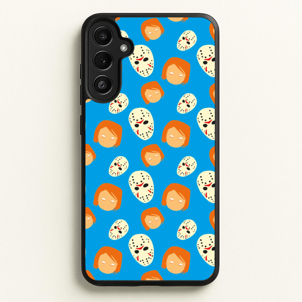 Chucky And Jason Pattern - Halloween - Halloween Phone Case for Galaxy A36