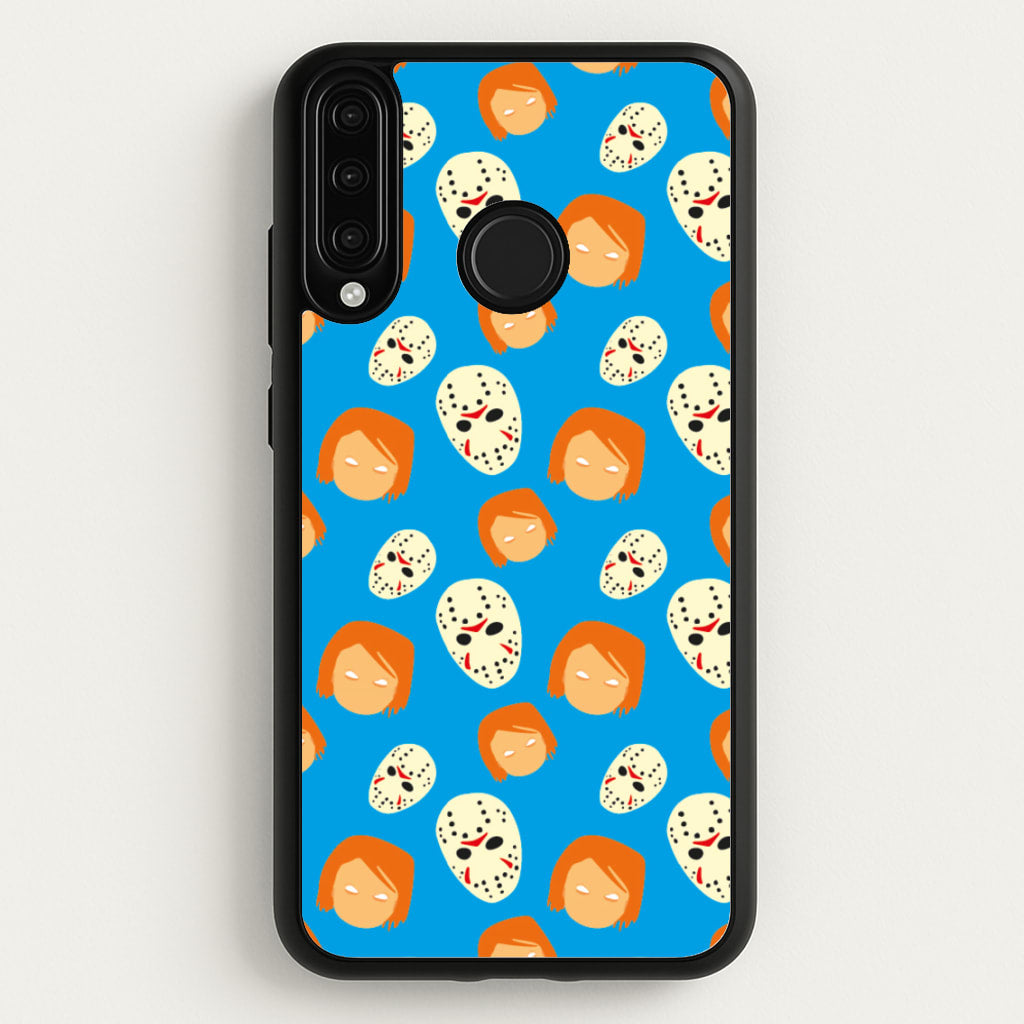 Chucky And Jason Pattern - Halloween - Halloween Phone Case for Huawei P30 Lite