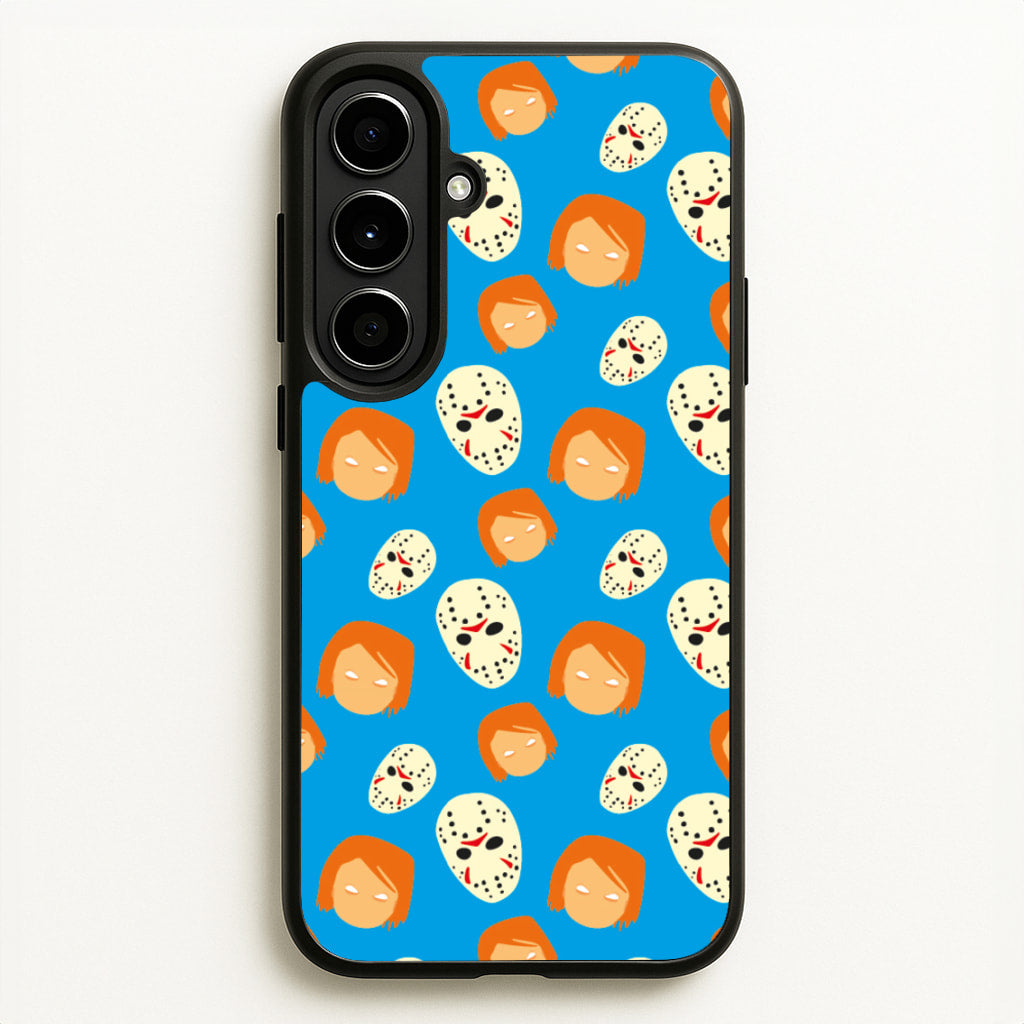 Chucky And Jason Pattern - Halloween - Halloween Phone Case for Galaxy A56