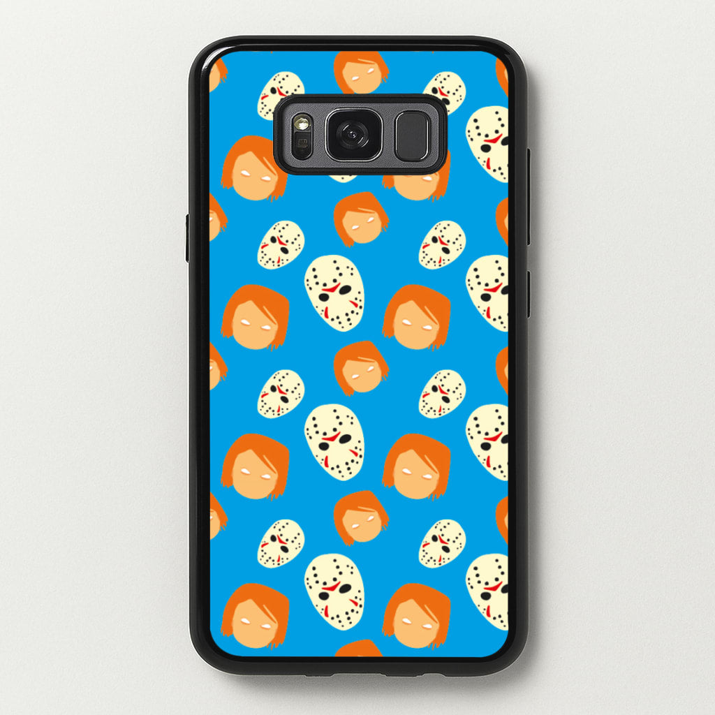 Chucky And Jason Pattern - Halloween - Halloween Phone Case for Galaxy S8
