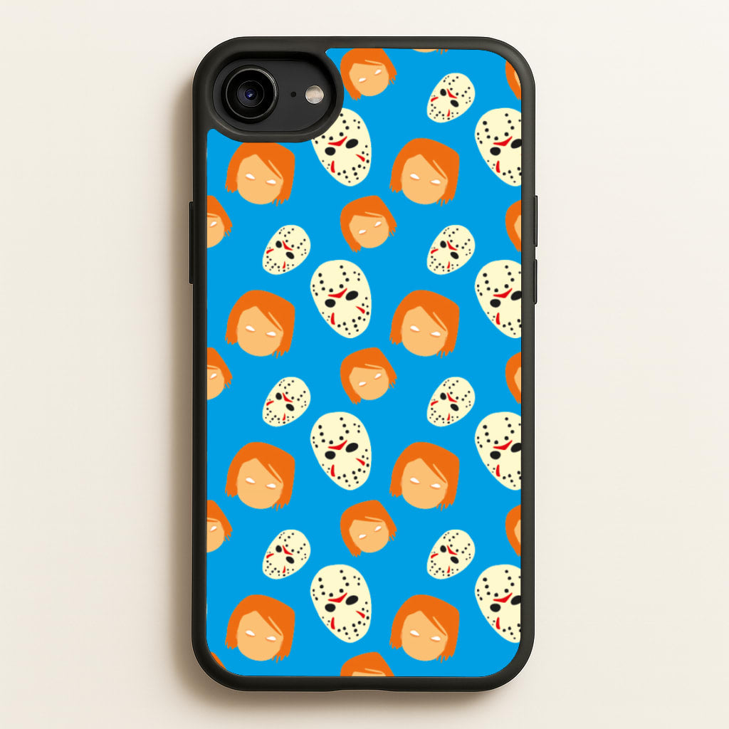 Chucky And Jason Pattern - Halloween - Halloween Phone Case for iPhone 6 / 7 / 8 / SE