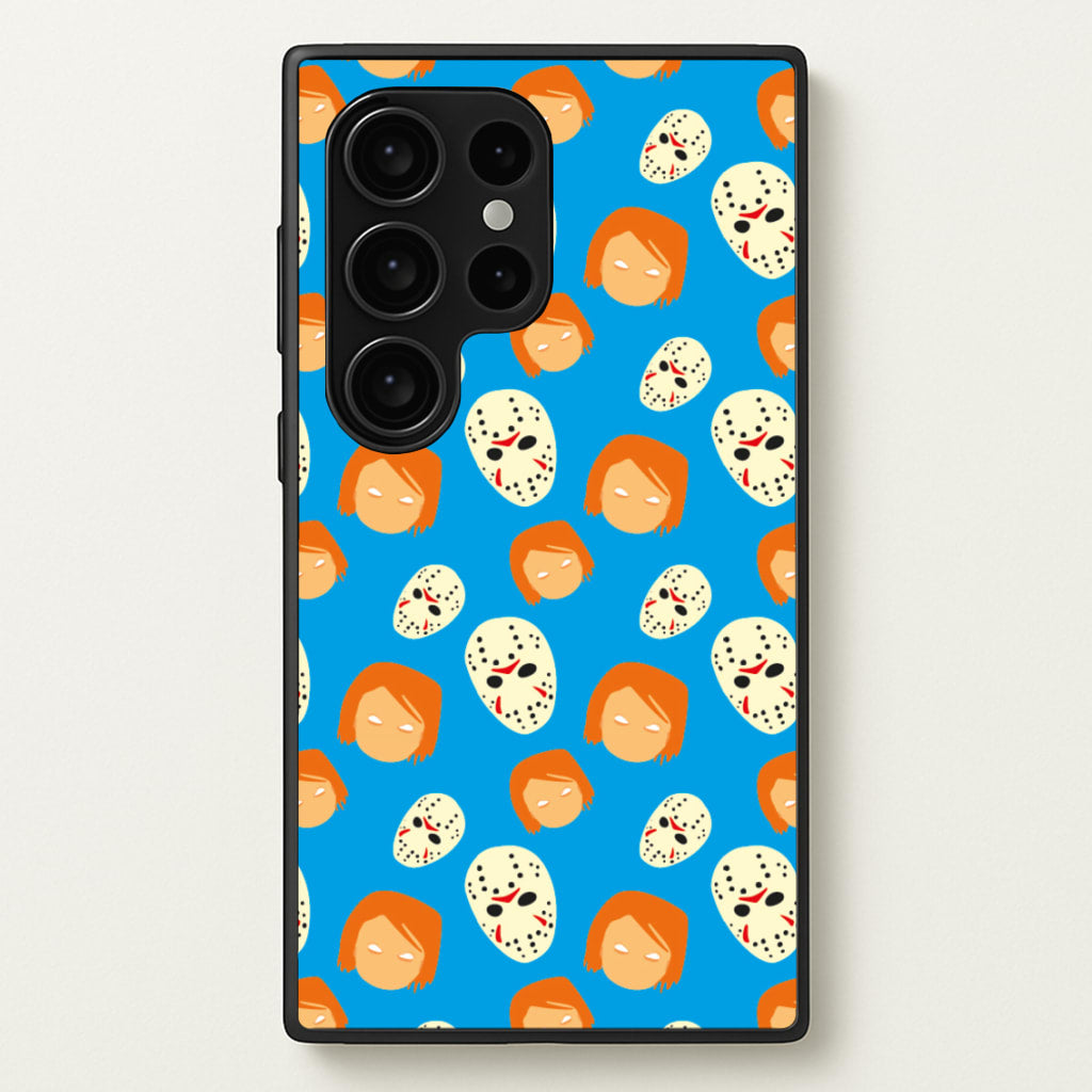 Chucky And Jason Pattern - Halloween - Halloween Phone Case for Galaxy S24 Ultra