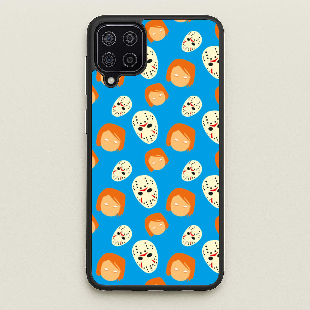 Chucky And Jason Pattern - Halloween - Halloween Phone Case for Galaxy A12
