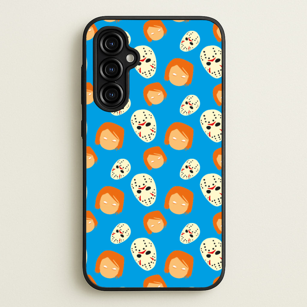 Chucky And Jason Pattern - Halloween - Halloween Phone Case for Galaxy A54