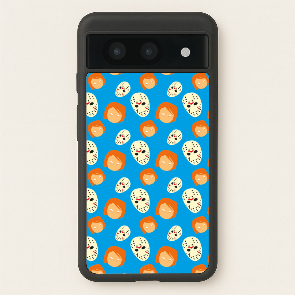 Chucky And Jason Pattern - Halloween - Halloween Phone Case for Google Pixel 8a