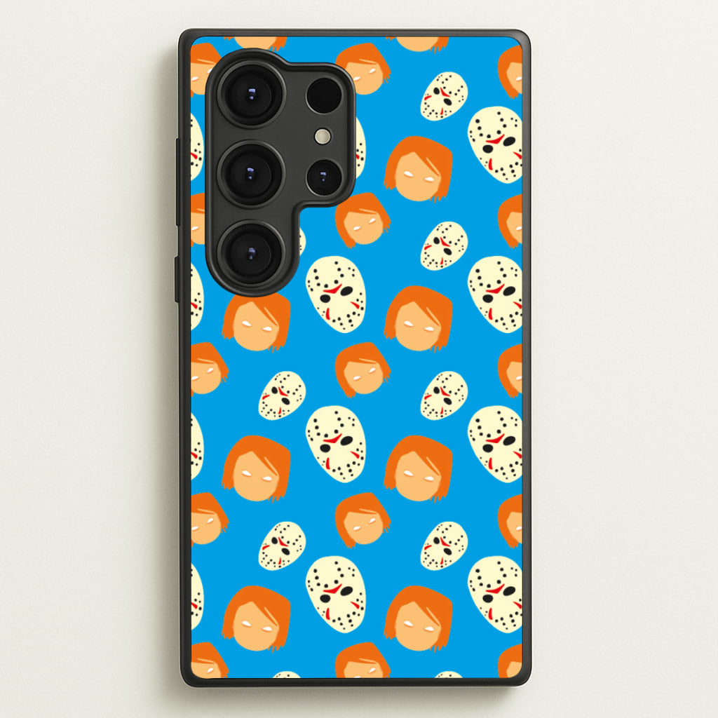 Chucky And Jason Pattern - Halloween - Halloween Phone Case for Galaxy S25 Ultra