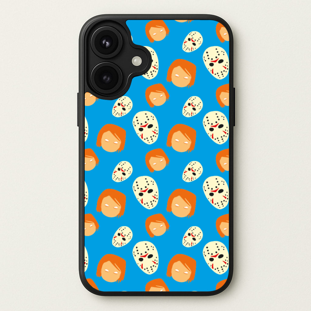 Chucky And Jason Pattern - Halloween Phone Case for iPhone 17