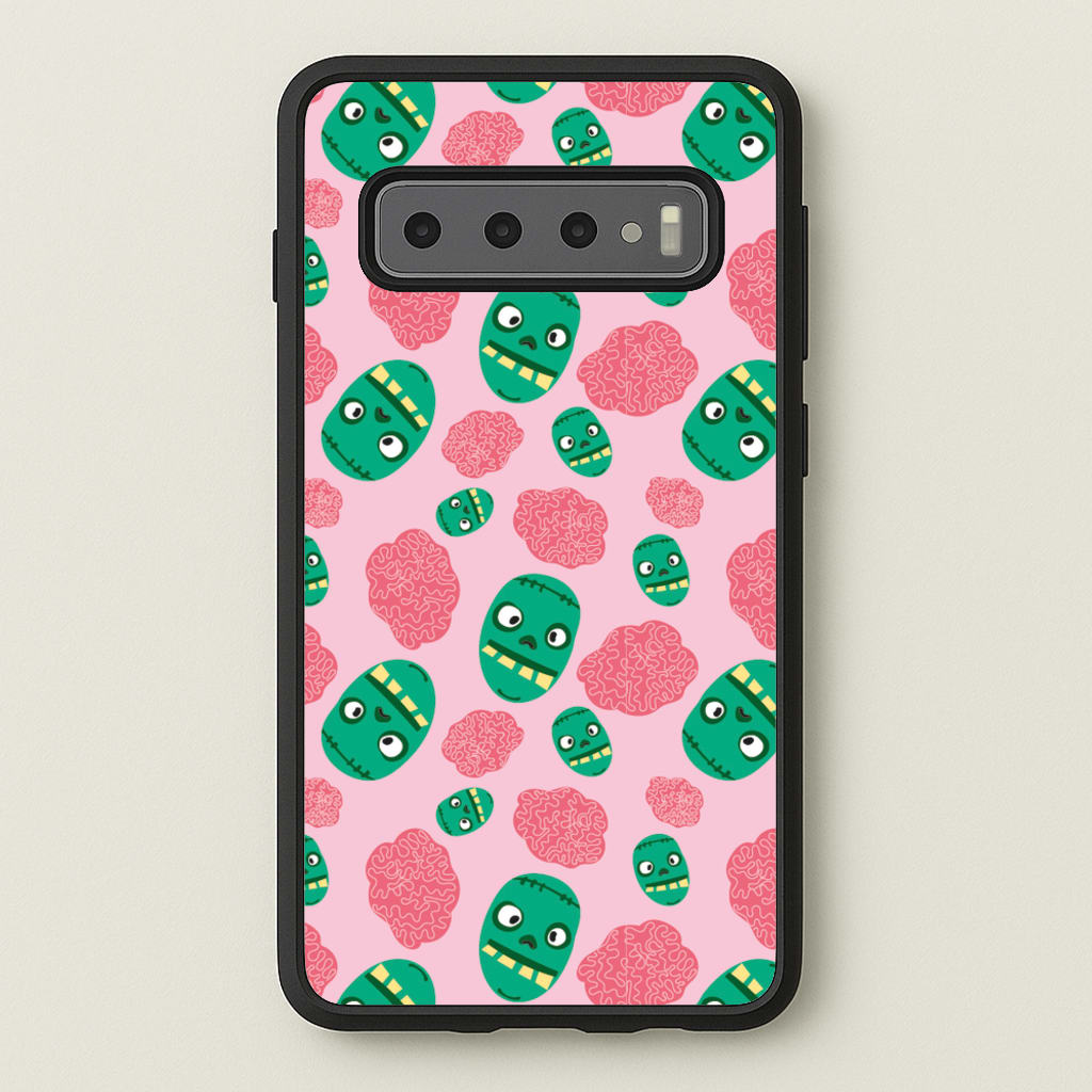 Frankenstein And Brains - Halloween - Halloween Phone Case for Galaxy S10 Plus