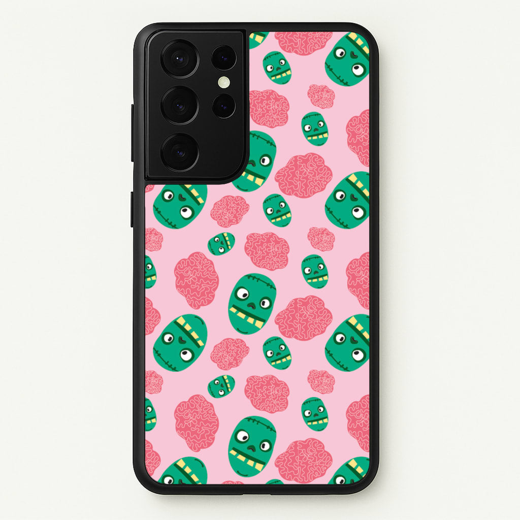 Frankenstein And Brains - Halloween - Halloween Phone Case for Galaxy S21 Ultra