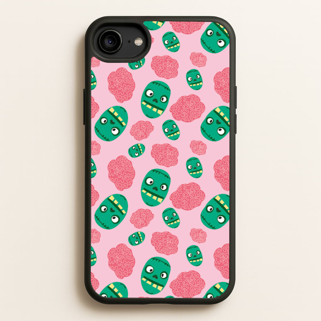Frankenstein And Brains - Halloween - Halloween Phone Case for iPhone 6 / 7 / 8 / SE