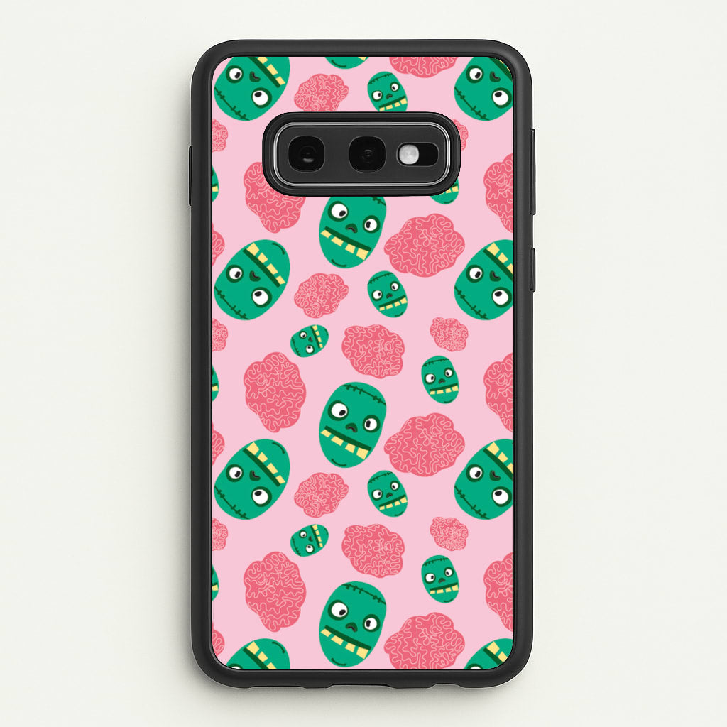 Frankenstein And Brains - Halloween - Halloween Phone Case for Galaxy S10e
