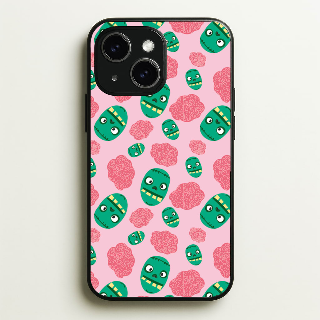 Frankenstein And Brains - Halloween - Halloween Phone Case for iPhone 14