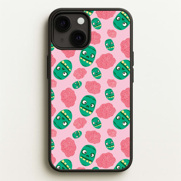 Frankenstein And Brains - Halloween - Halloween Phone Case for iPhone 13 Mini