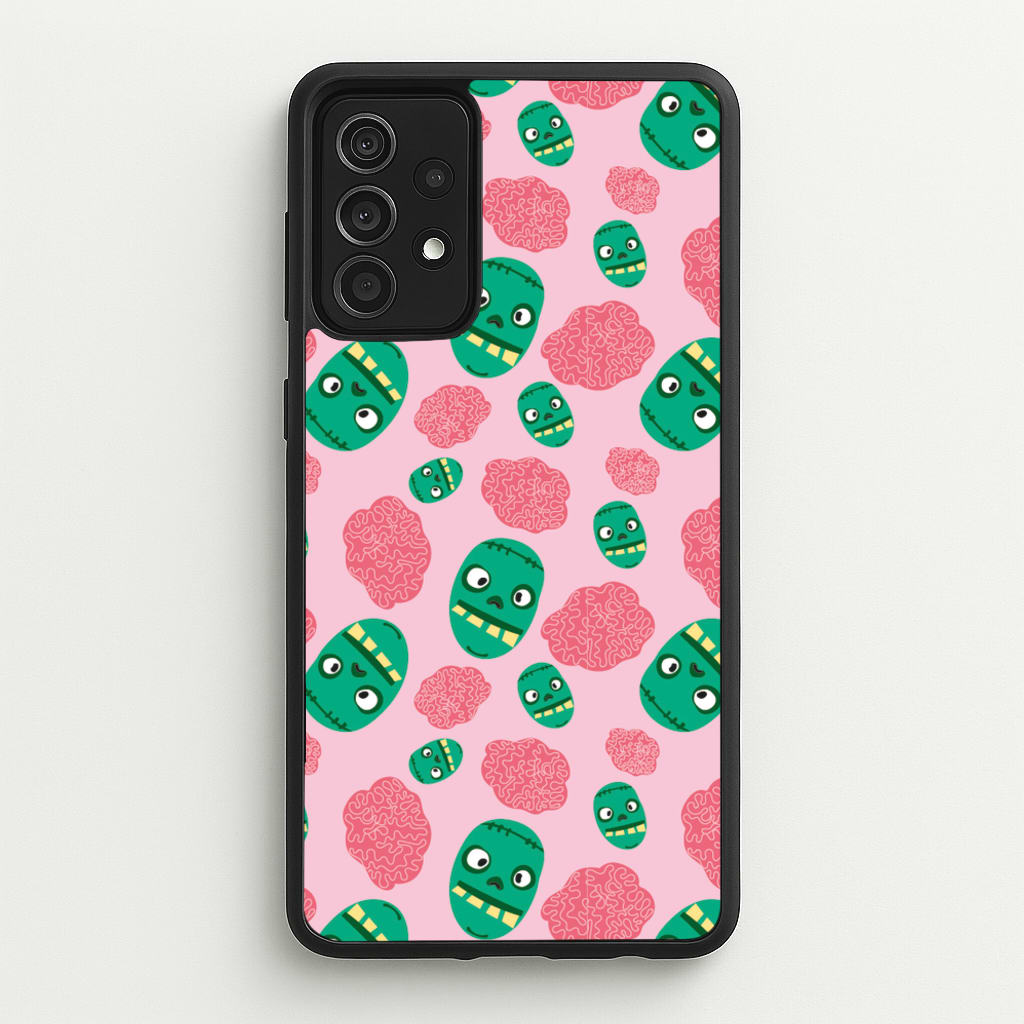 Frankenstein And Brains - Halloween - Halloween Phone Case for Galaxy A52 / A52s