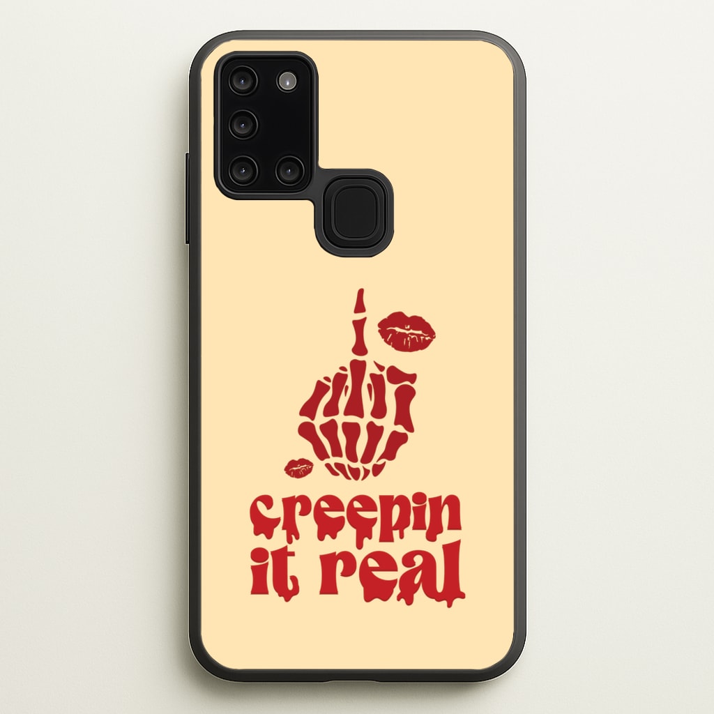 Creepin It Real - Halloween Phone Case for Galaxy A21s