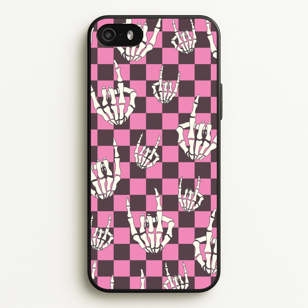 Rock On Skeleton  - Halloween Phone Case for iPhone 5 / 5s / SE 2016