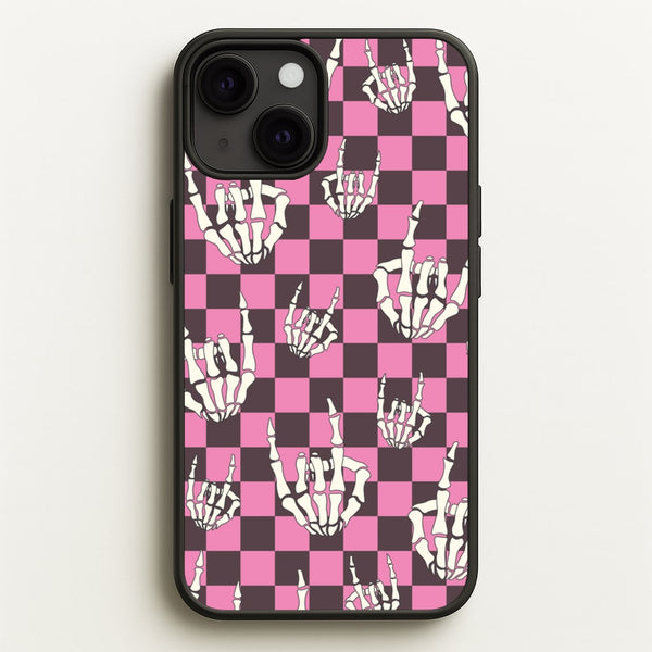 Rock On Skeleton - Halloween Phone Case for iPhone 13 Mini