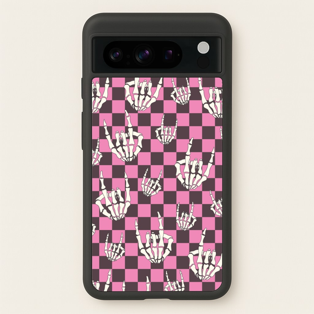 Rock On Skeleton - Halloween Phone Case for Google Pixel 8 Pro