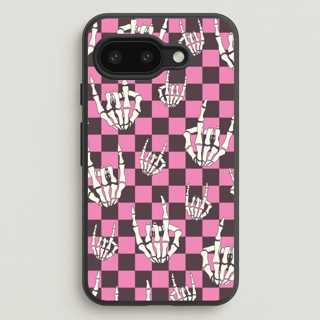 Rock On Skeleton - Halloween Phone Case for Google Pixel 9a