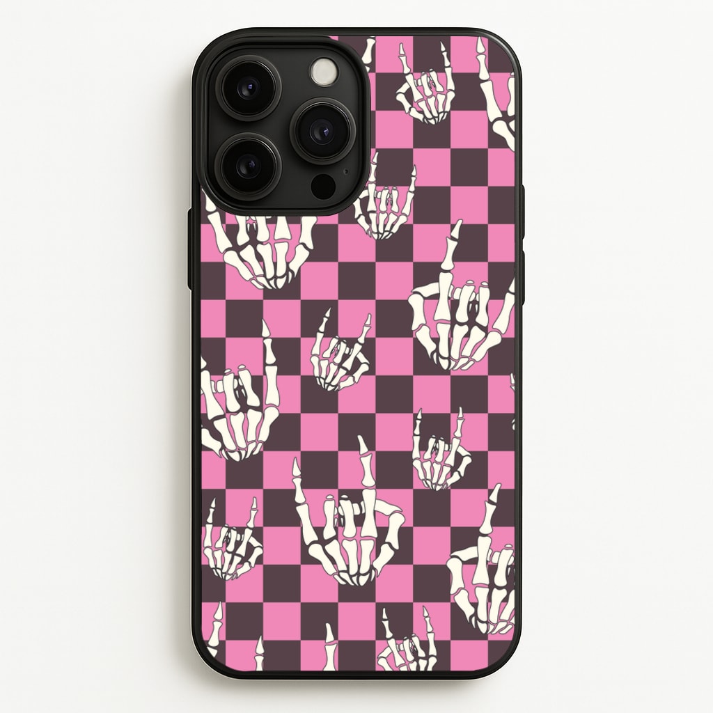 Rock On Skeleton - Halloween Phone Case for iPhone 13 Pro Max