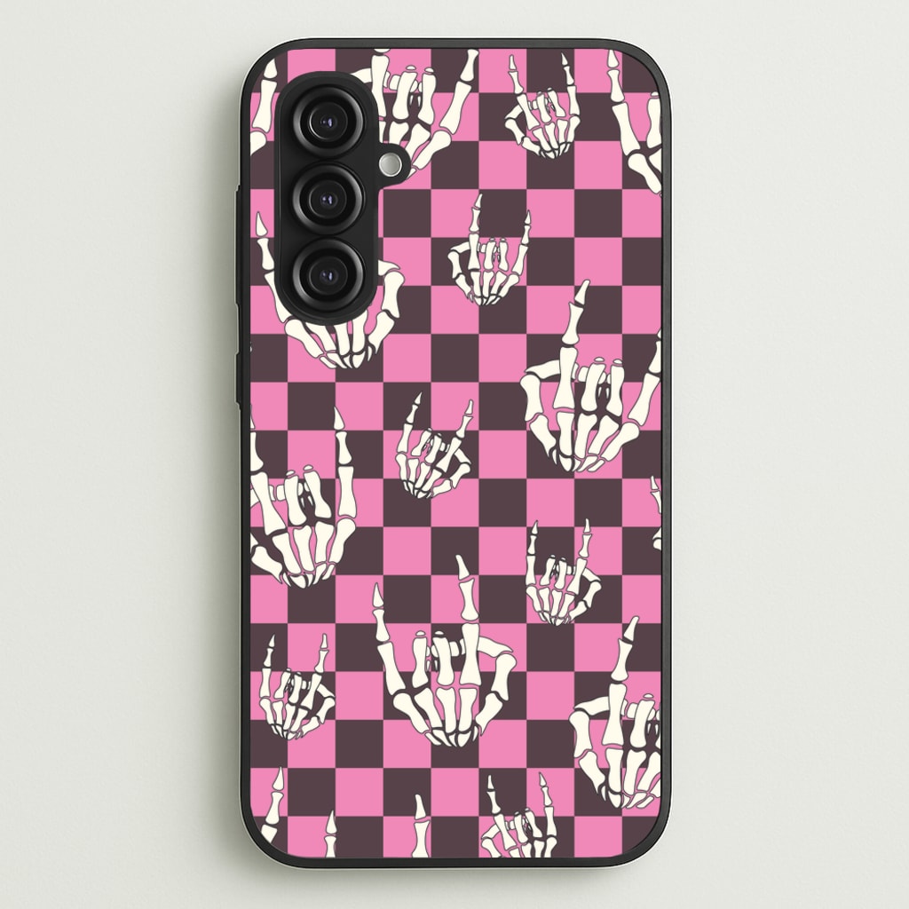 Rock On Skeleton  - Halloween Phone Case for Galaxy S23FE