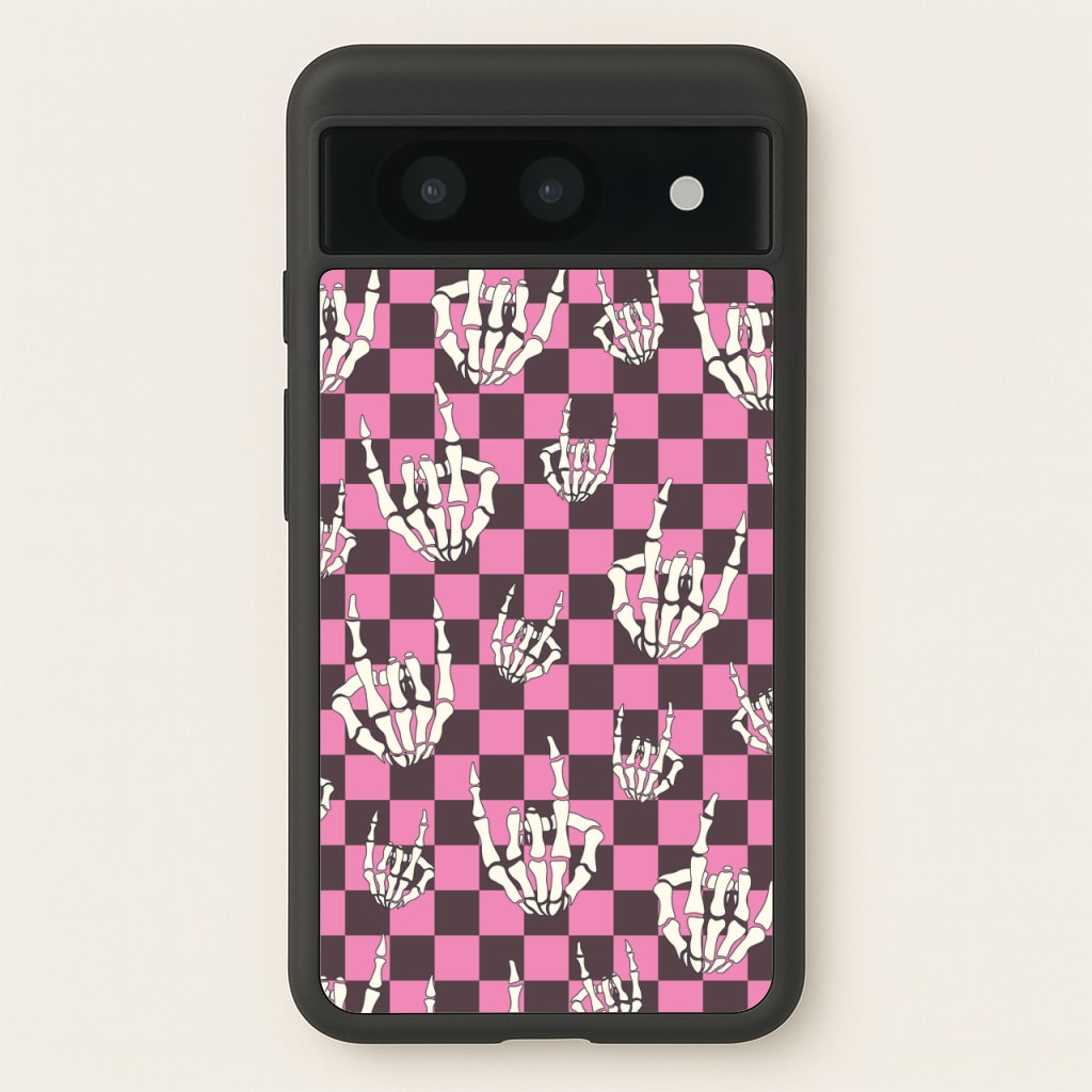 Rock On Skeleton - Halloween Phone Case for Google Pixel 8a