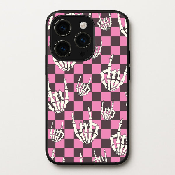 Rock On Skeleton - Halloween Phone Case for iPhone 14 Pro Max