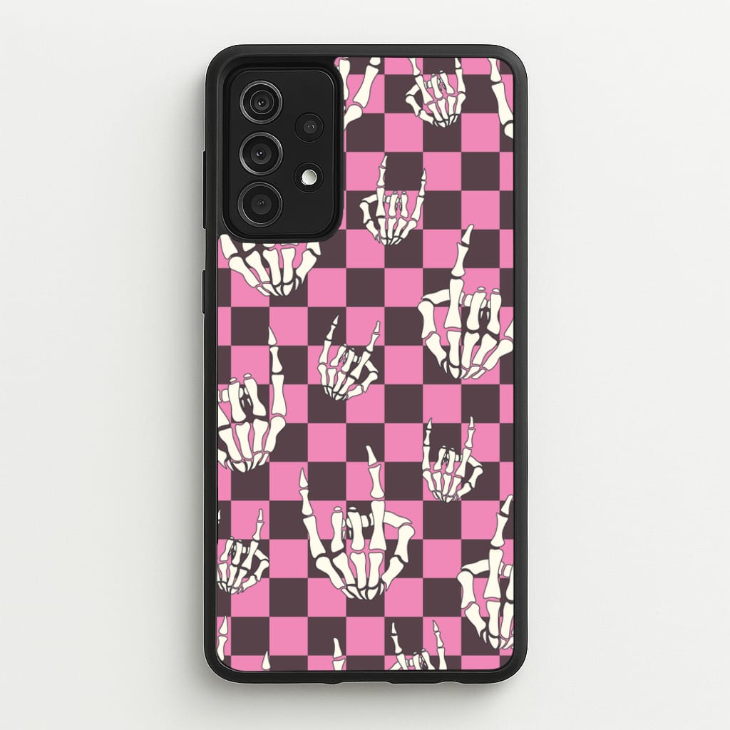Rock On Skeleton - Halloween Phone Case for Galaxy A52 / A52s