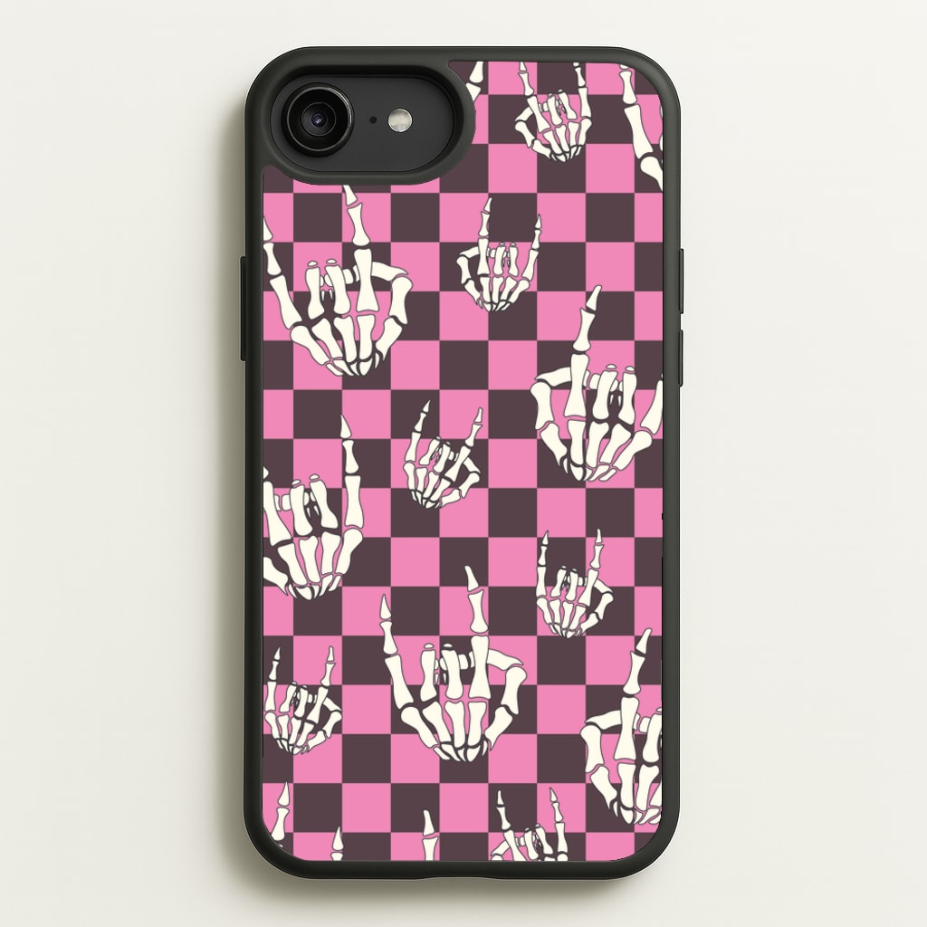 Rock On Skeleton - Halloween Phone Case for iPhone 6 Plus / 7 Plus / 8 Plus