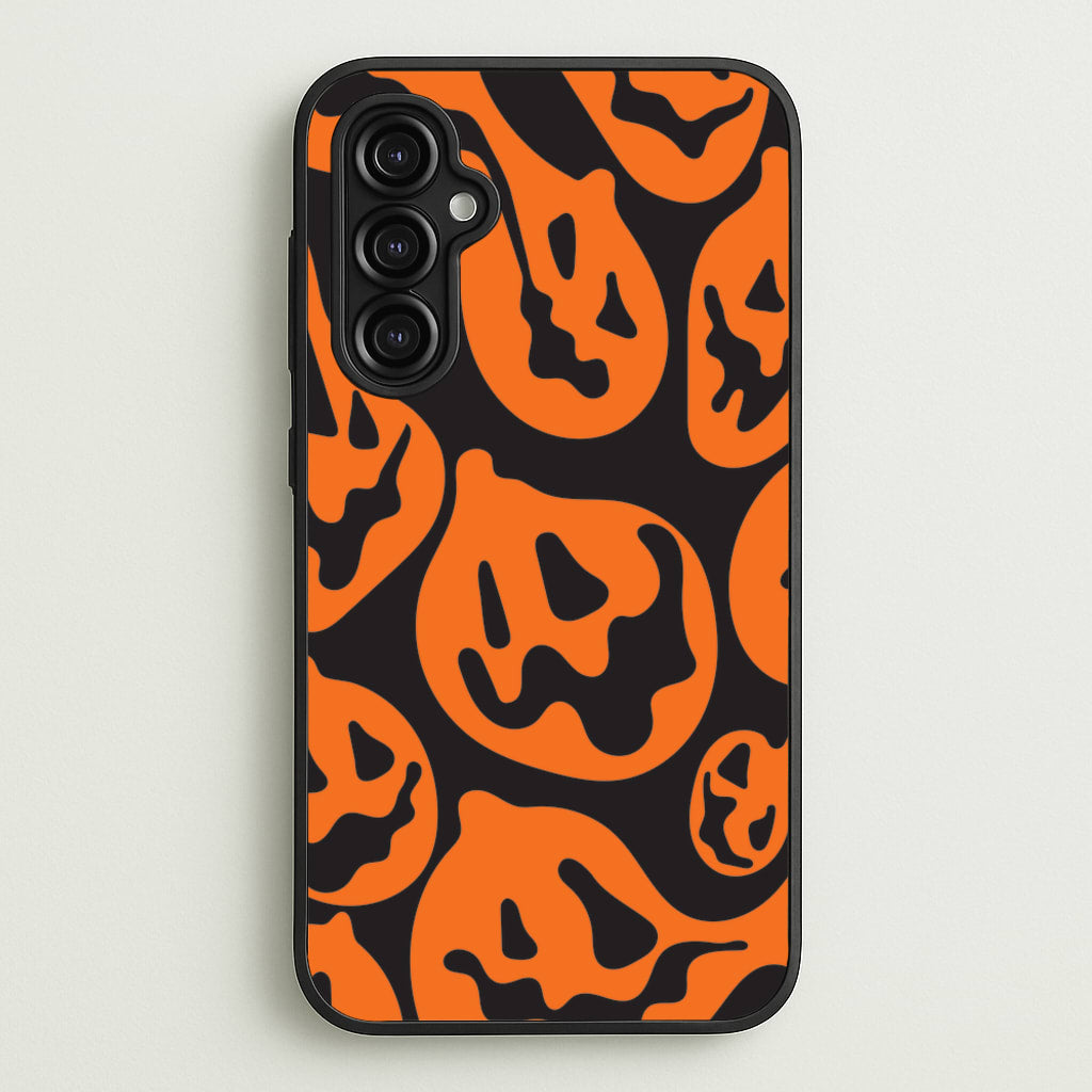 Pumpkin Pattern - Halloween Phone Case for Galaxy A14