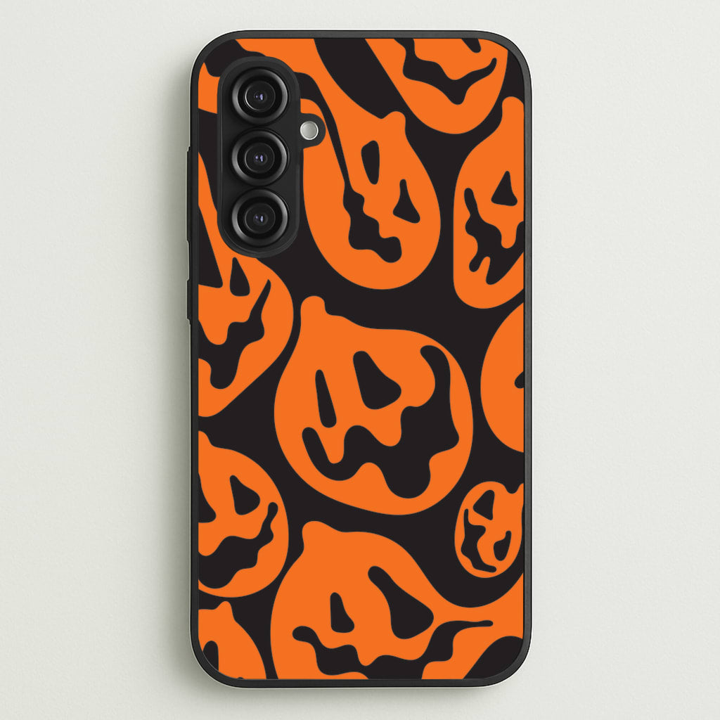 Pumpkin Pattern - Halloween Phone Case for Galaxy S23FE