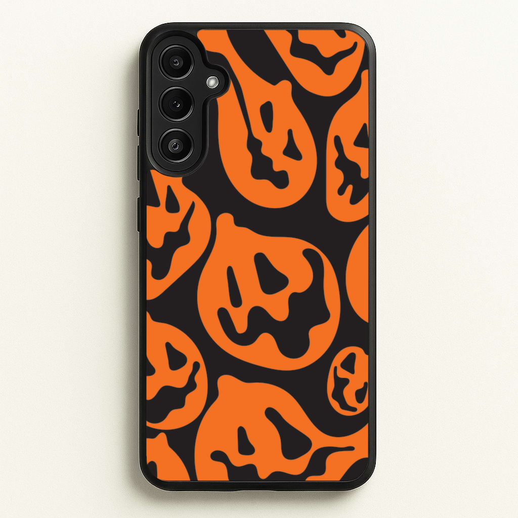 Pumpkin Pattern - Halloween Phone Case for Galaxy A36