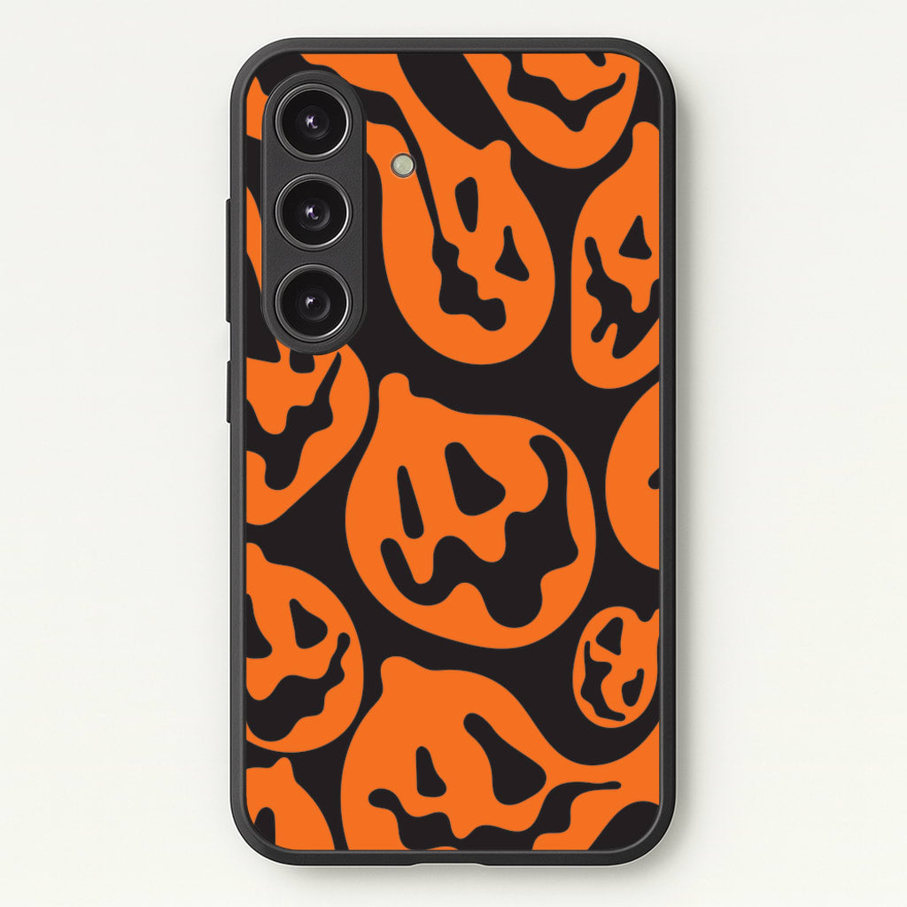 Pumpkin Pattern - Halloween Phone Case for Galaxy S25 Plus