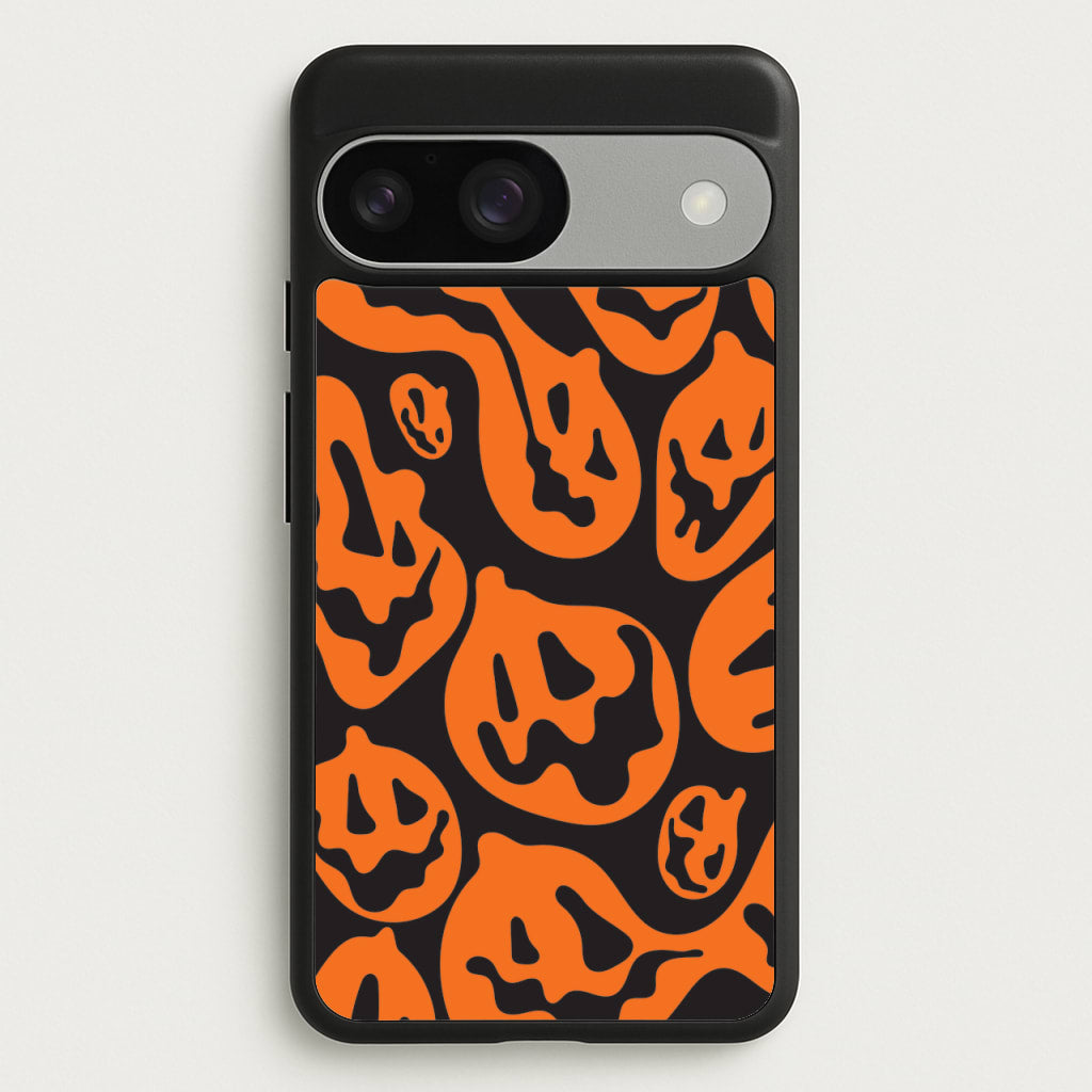 Pumpkin Pattern - Halloween Phone Case for Google Pixel 9 / 9 Pro