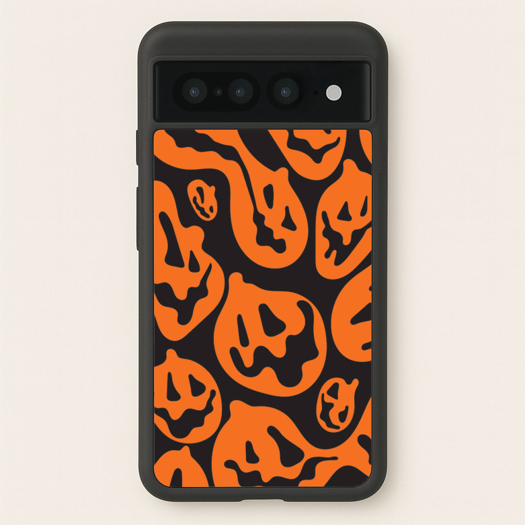 Pumpkin Pattern - Halloween Phone Case for Google Pixel 7 Pro