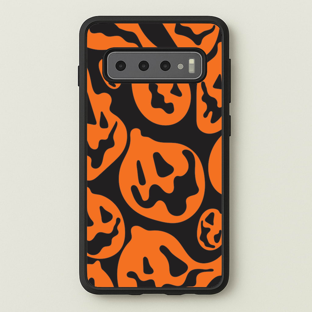 Pumpkin Pattern - Halloween Phone Case for Galaxy S10