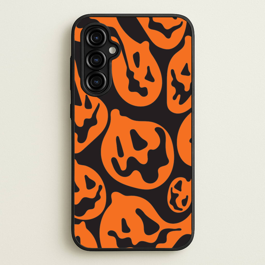 Pumpkin Pattern - Halloween Phone Case for Galaxy A54