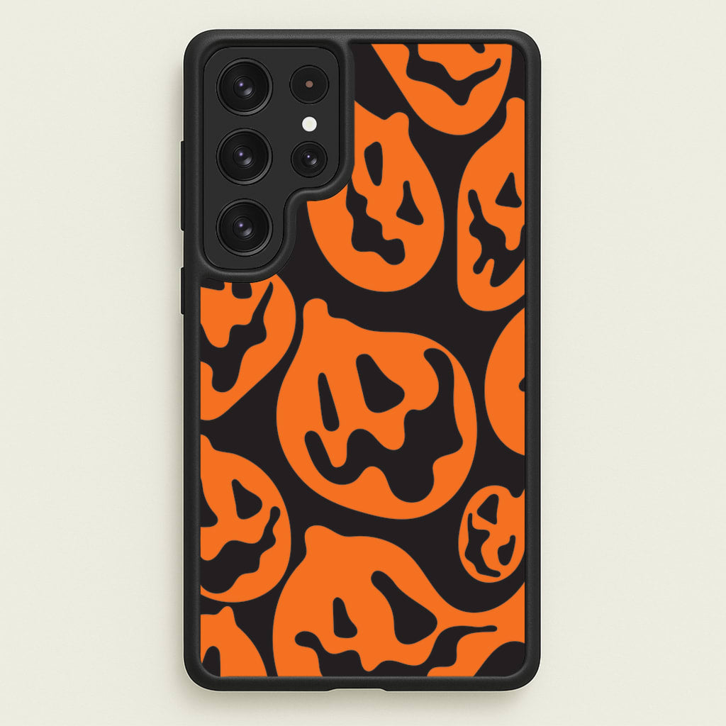 Pumpkin Pattern - Halloween Phone Case for Galaxy S23 Ultra