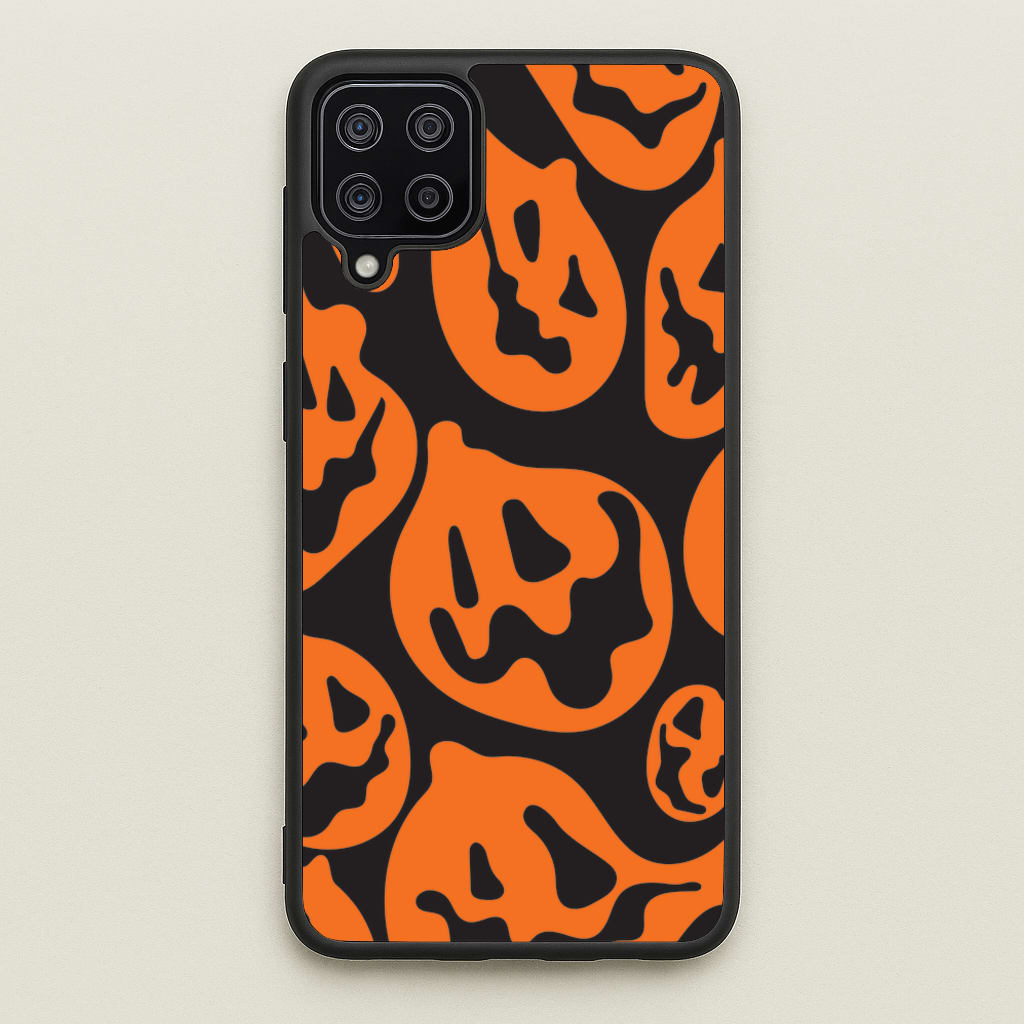 Pumpkin Pattern - Halloween Phone Case for Galaxy A12