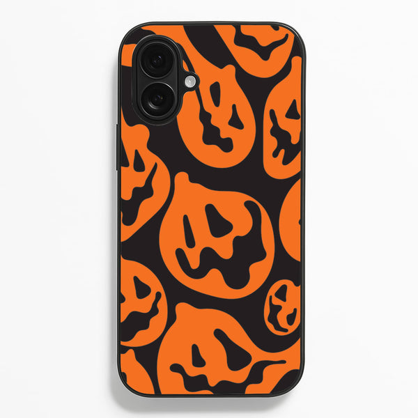 Pumpkin Pattern - Halloween Phone Case for iPhone 16 Plus