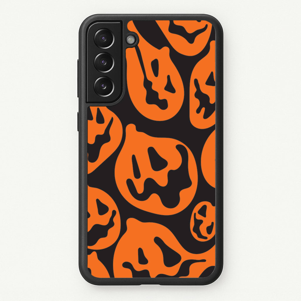 Pumpkin Pattern - Halloween Phone Case for Galaxy S21FE