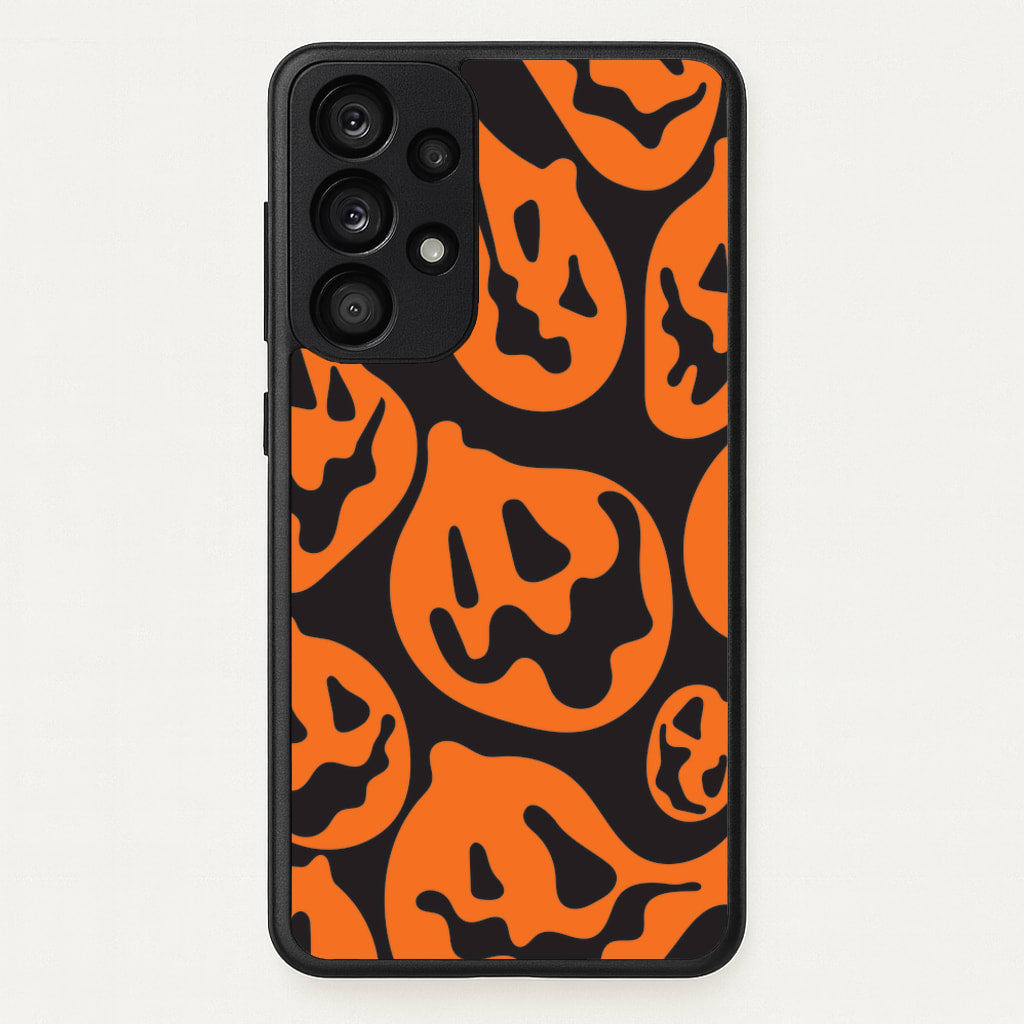 Pumpkin Pattern - Halloween Phone Case for Galaxy A53