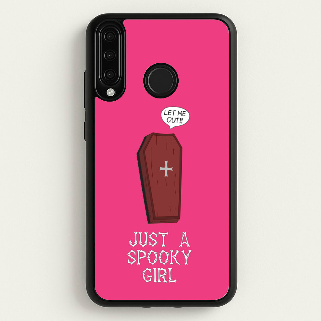 Just A Spooky Girl - Halloween Phone Case for Huawei P30 Lite